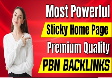 Insane Results - Most Powerful Get 100 Homepage Sticky PBNs Links For Faster & Steady Results