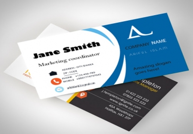 I will create business card design for you