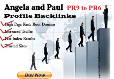 I will manually create 80 PR9 to PR6 Angela Paul Profile Backlinks