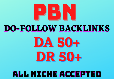5 HQ homepage PBN backlinks from DA & DR 50+ websites