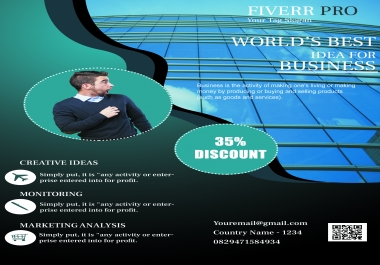 I will create an explainer flyer & brosur for your business