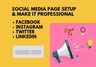 I will setup Facebook Business Page and Social Media Page