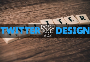 I will create attractive twitter post and ads design