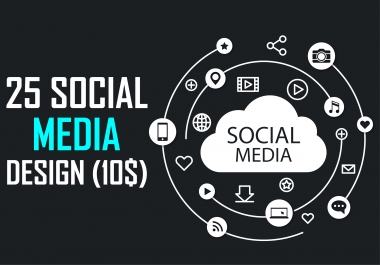 i will create 25 social media design