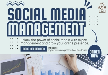 Create Social Media Posts and Management Pages/Accounts for your Business