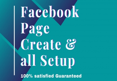 I'll Create & Setup Professional Facebook,  Instagram,  Twitter Business Page.