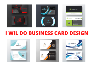 I will do single double-sided unique business card design