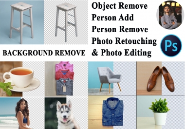 Add or Remove background,  person removed,  photo Editing,  amazon