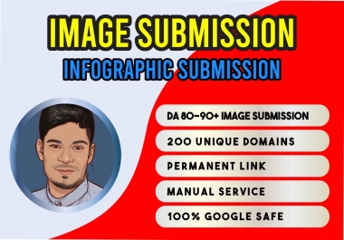 I will do 30 infographic submission and 20 image sharing site backlinks