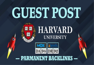Build a Dofollow Edu Guest Post On Blogs.Harvard.edu - DA94 & DR92