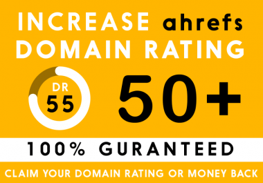 I'll increase your domain rating DR 50 plus with seo authority backinks