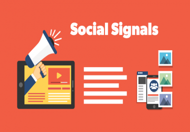 Provide more than 1000 High Quality social signal with 8 different platform of social media