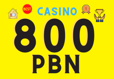 800 Casino web 2.0 PBN backlinks unique 800 sites