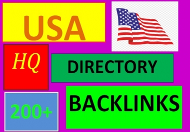 I will create 200+ USA directory submission SEO backlinks