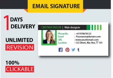 Clickable Email signature Fast