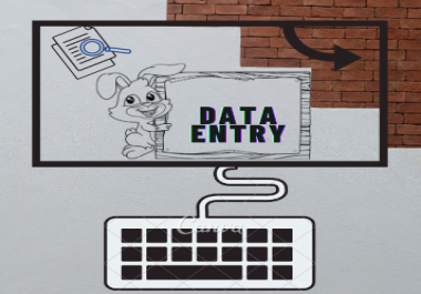 I will be your Virtual Assistant for any kind of Data Entry,  Web Research and Copy Pasting Services