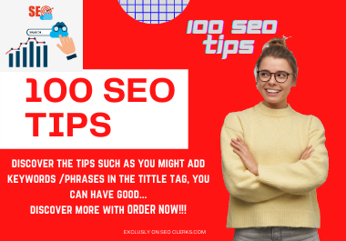 Get 100 SEO TIPS Ebook that will really help you in Ranking