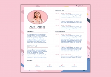 I will design and update your resume into professional template