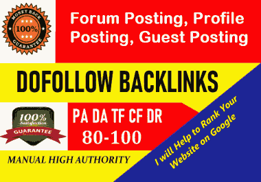 Get do follow backlink from 80+ DR/DA website