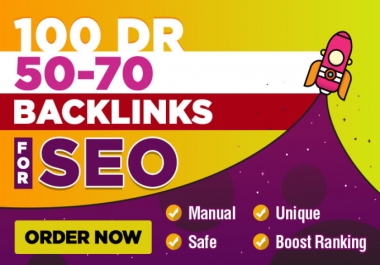 I will make DR 50 to 70 dofollow permanent 200 backlinks for seo