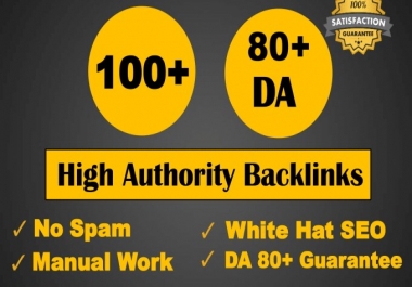 DA92 100+ Backlinks from High Domains -Skyrocket your Google RANKINGS NOW