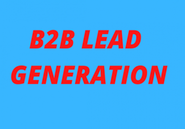 I will do your targeted b2b lead generation