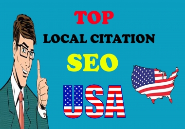 I will create Live Top 100 USA local citation or local SEO,  map listing for your website