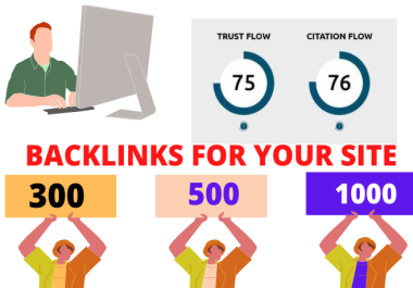 Backlinks SEO for good promotion of website 1000 links