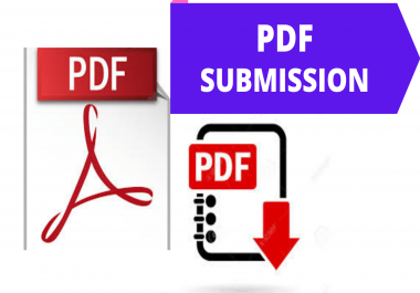 I will build manually PDF Submission To 40 Document Sharing Sites