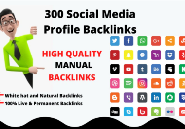 I will Create Manually PR9 300 High Authority Profile Backlinks