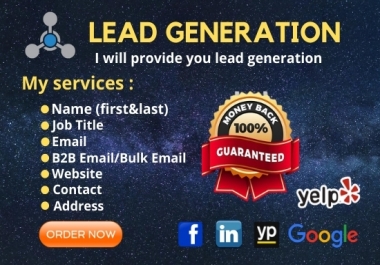 I will provide you Lead Generation