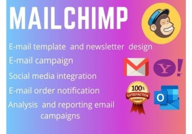 I will design mailchimp email template,  newsletter and setup email campaign automation