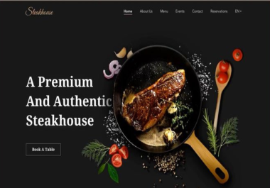 I will create a restaurant website with online food order system