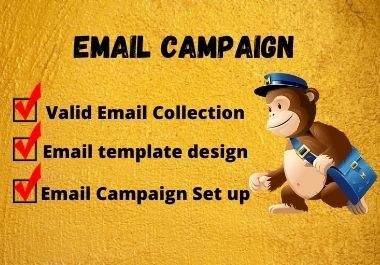 I will collect emails and setup email campaign for you
