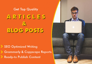 I will write SEO Friendly article and blog posts of 500 words