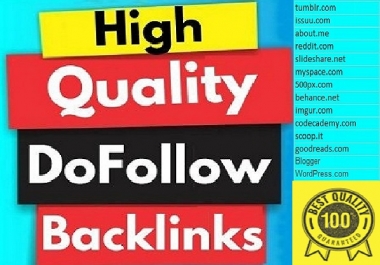 I Will Do Top 10 Dofollow Backlinks DA 90+