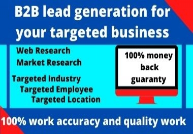 Do b2b lead generation for your targeted business