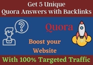 Skyrocket Your Website 5 High Quality Quora Space Backlinks
