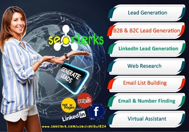 I will provide b2b lead generation web scraping with the email list