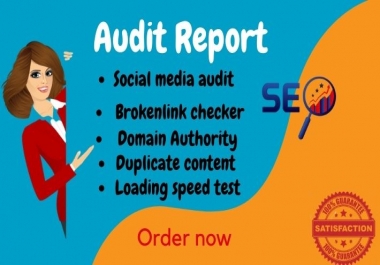 I will provide website audit report within 24 hours