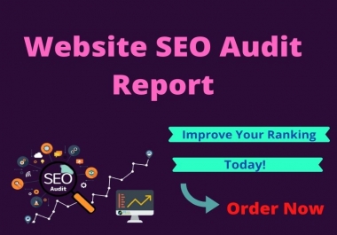 I will provide expert SEO audit report for your website