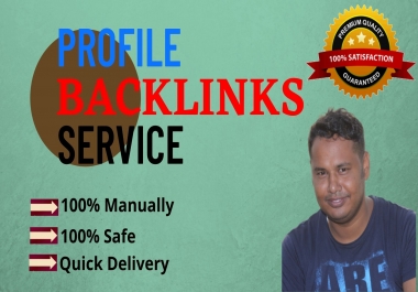 I Will Manually Provide 100 Dofollow Profile Backlinks