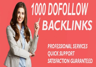 I will build 1000 dofollow SEO backlinks for the faster indexing on google