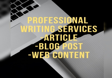 I will be your Professional Seo Content & Article Writer