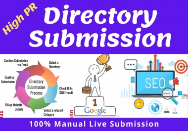 I will provide High PR 100 live directory submissions for Local SEO