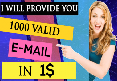extract 1000 verified emails for Your Email Marketing