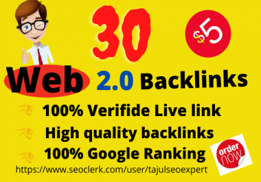 I will manually create HQ super web 2 0 backlinks for google ranking