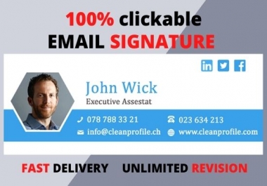 I will design professional email signature in html