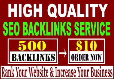 I will create High quality SEO backlinks for link building