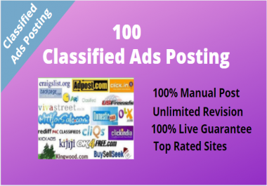 I will do 100 USA Ads Submission with live link report